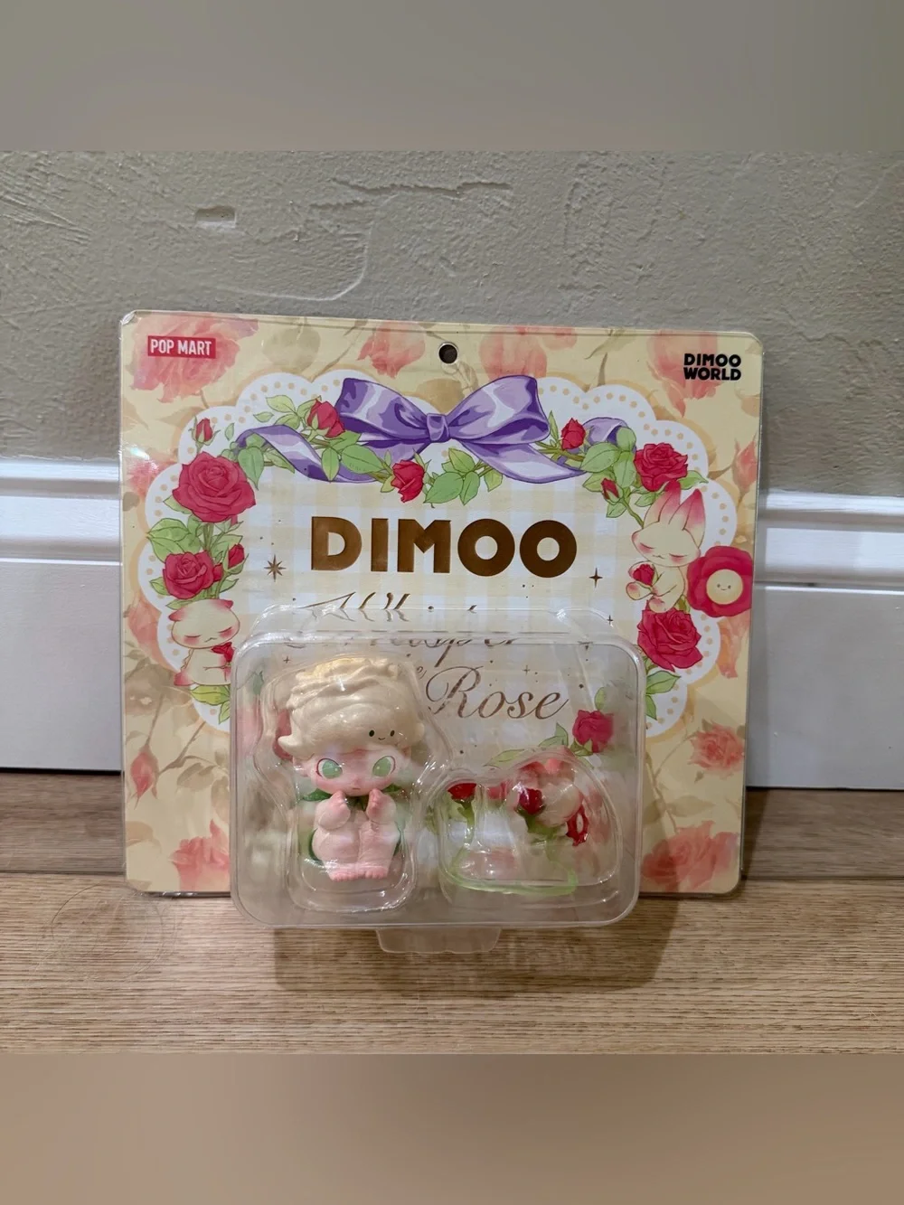 New Pop Mart Dimoo Whisper Of The Rose Vinyl Figure Hangcard